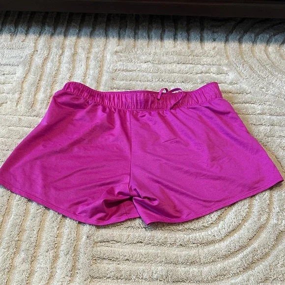 Nike Women's Magenta Athletic Shorts - Picture 6 of 12